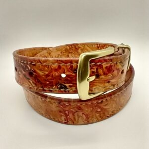 1 1/4″ Marbled Hand-Stitched Belt 34-37″