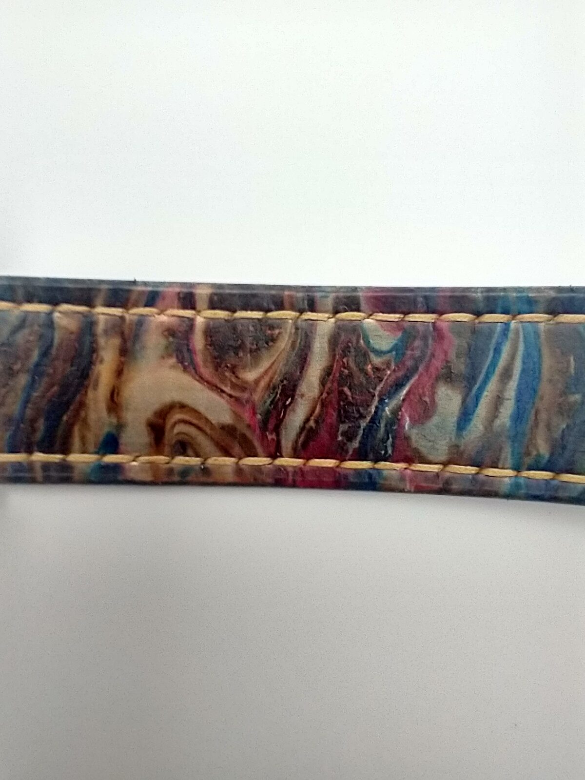1 1/4″ Marbled hand-stitched belt 34-37″ - Image 3