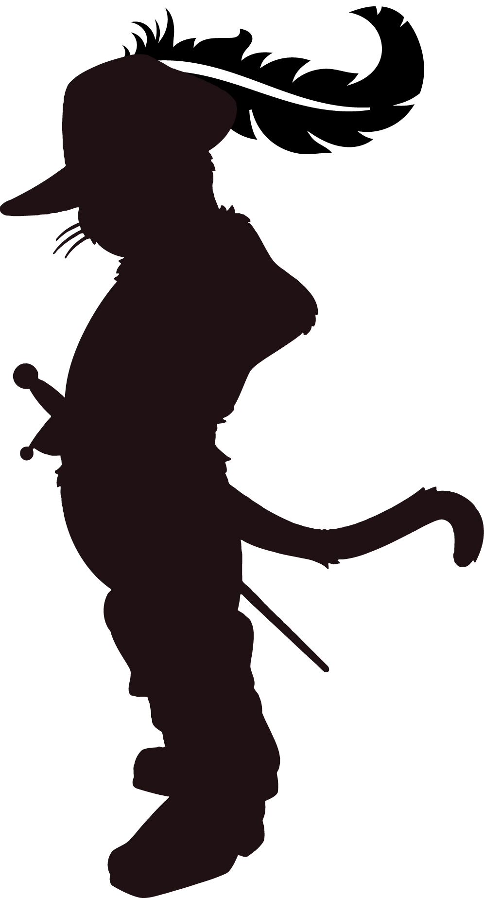 silhouette of Puss n Boots