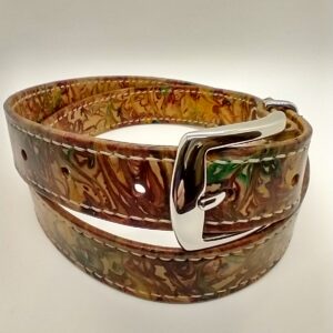 1 1/4" Marbled Hand-Stitched Belt 35-38"